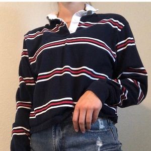 John Galt striped polo